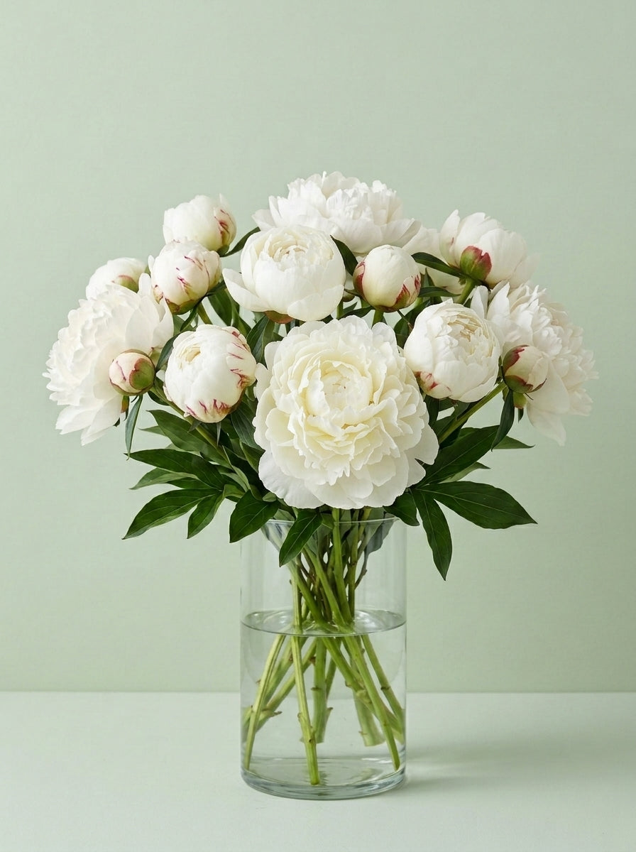 Peonias marfil