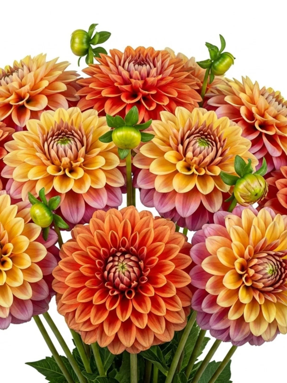 Dhalias Naranja